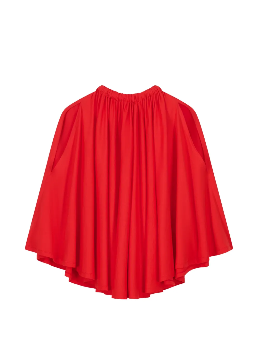 Coperni asymmetric draped blouse - Rosso