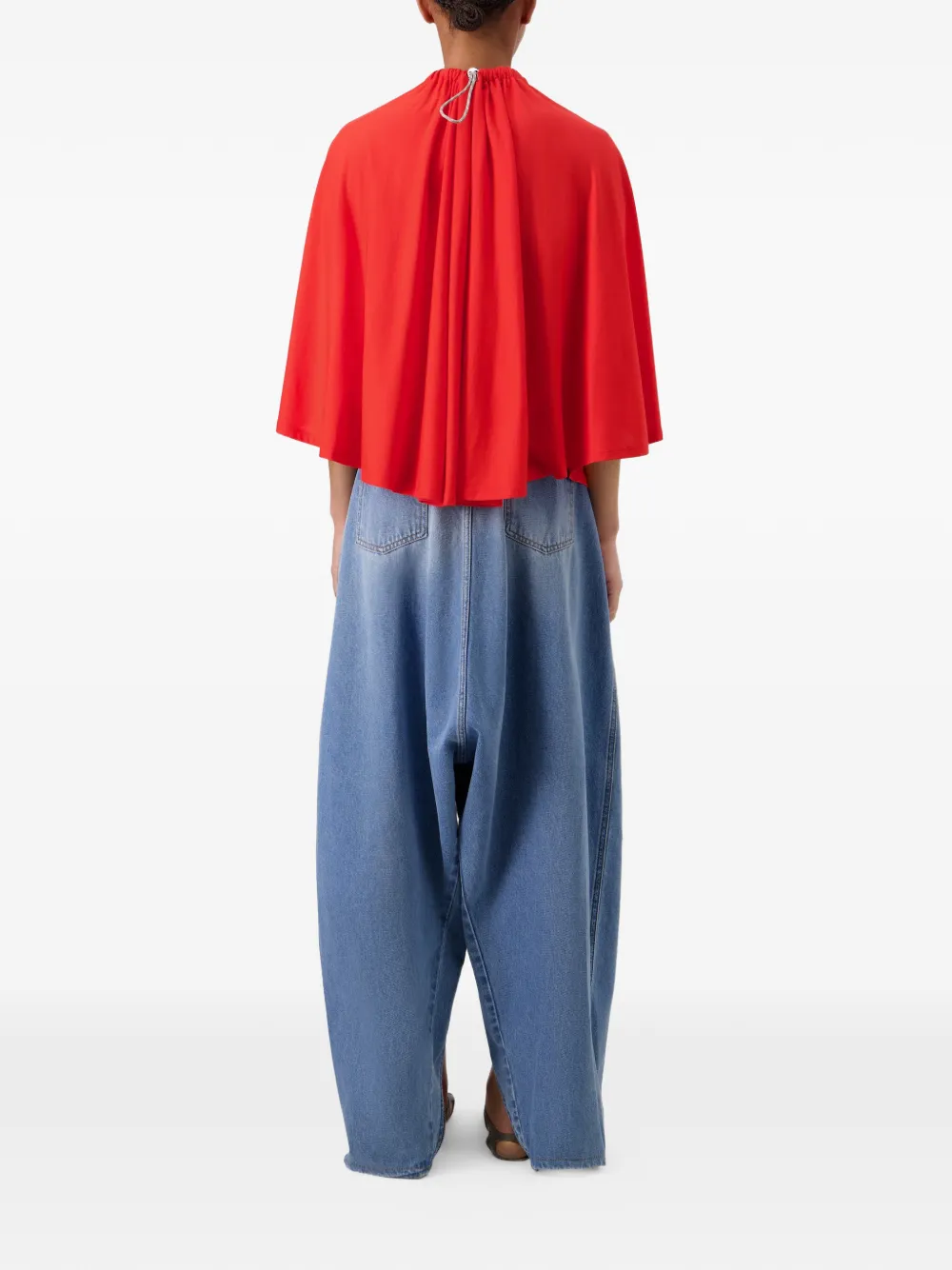 Coperni Asymmetrische blouse Rood
