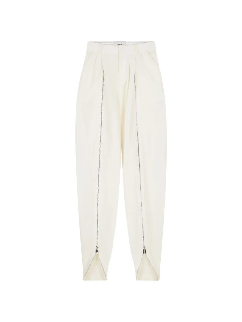 Coperni sarouel-inspired zipped trousers - Nude