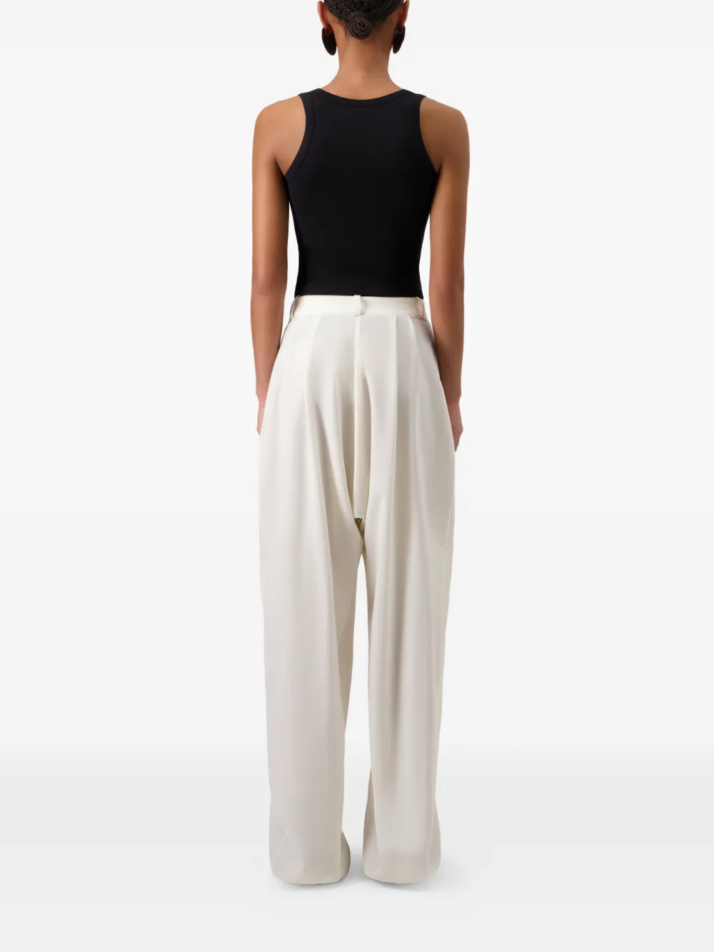 Coperni Broek geïnspireerd op sarouel en rits Beige