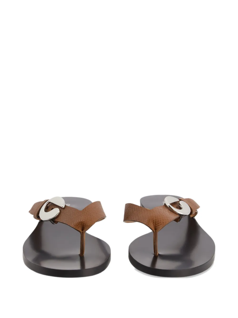 Coperni lizard-effect buckle sandals Bruin