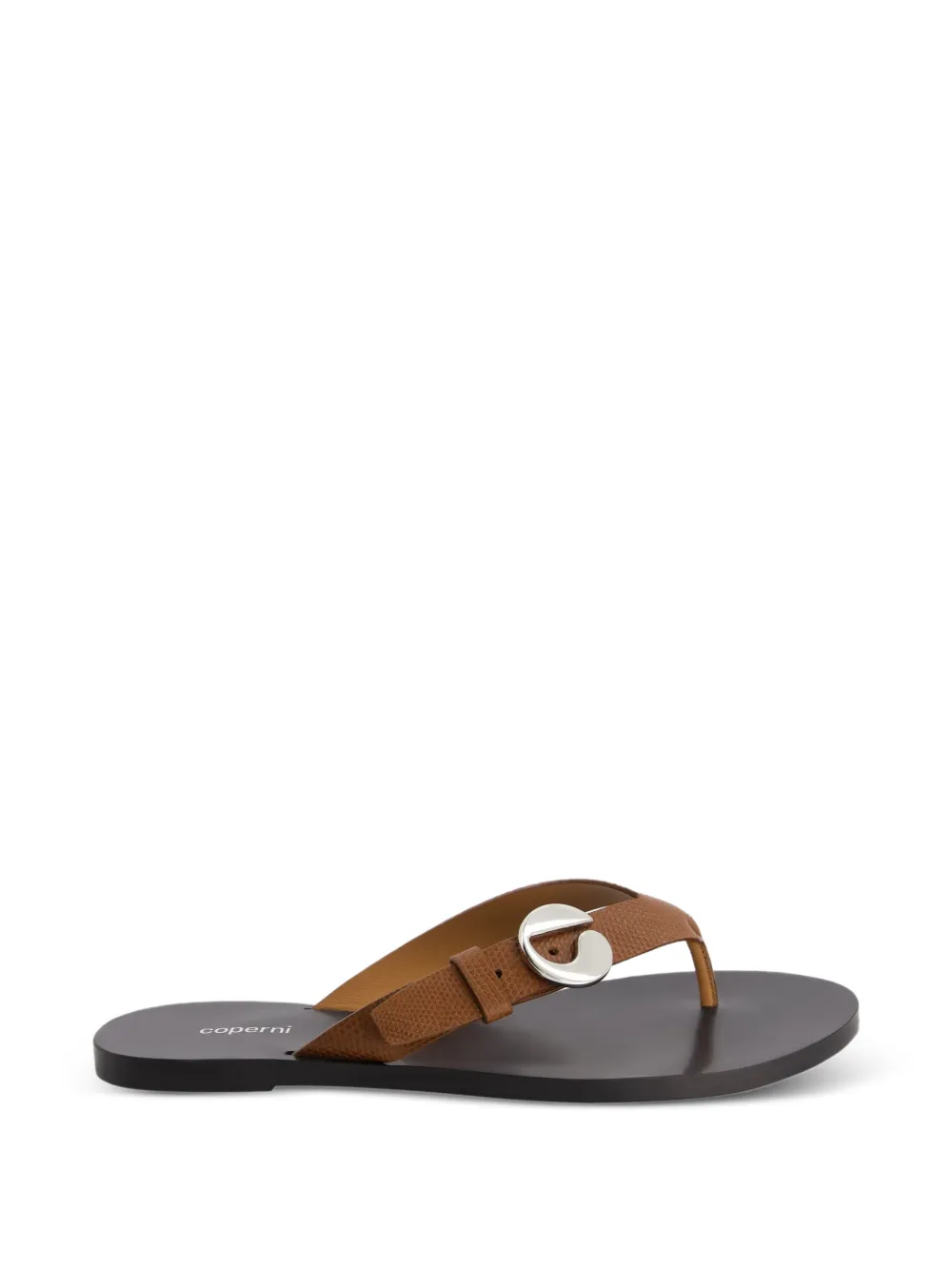 Coperni lizard-effect buckle sandals Bruin