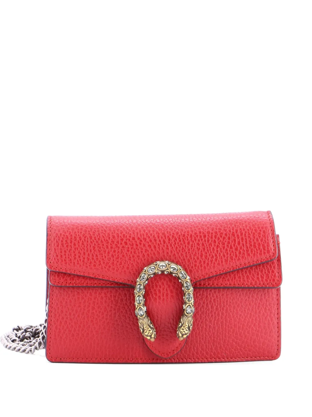 Gucci Pre-Owned Dionysus Bag Leather Super Mini clutch bag - Rosso