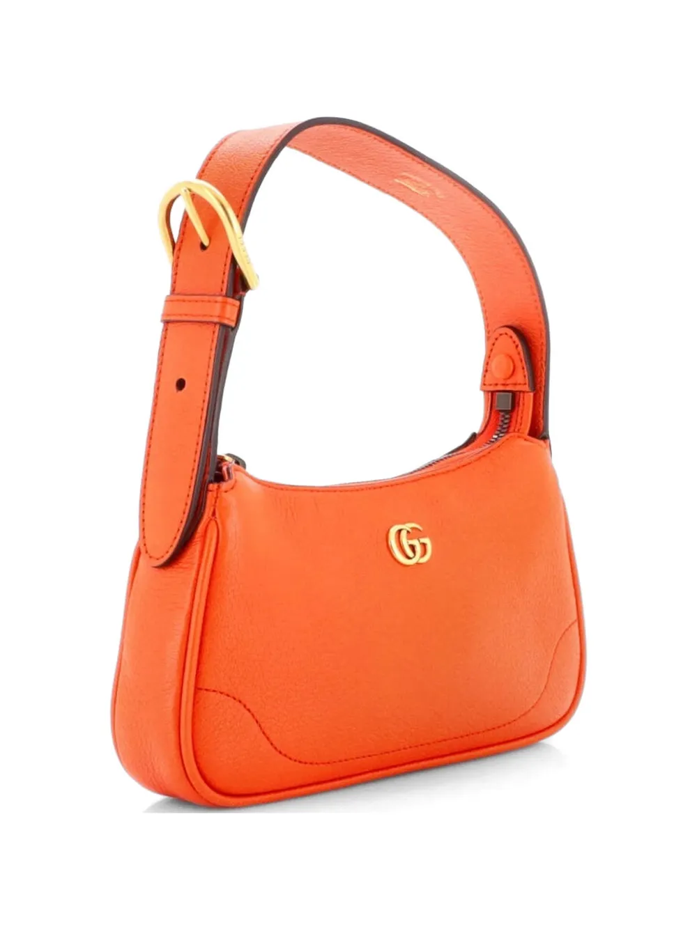 Gucci Pre-Owned Aphrodite Leather Mini shoulder bag - Arancione