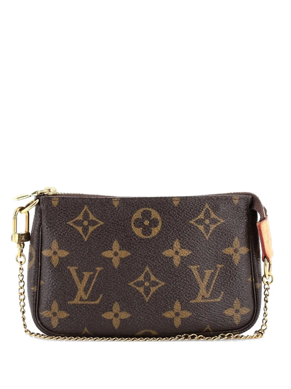 Louis Vuitton Pre-Owned Clutch Pochette Accessoires mini in tela con monogramma - Marrone