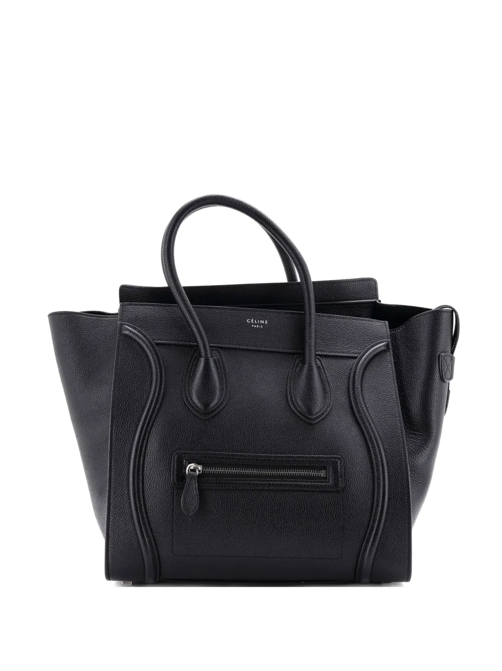 Celine Pre-Owned Mini Luggage Bag Tote Bag aus gekörntem Leder - Schwarz