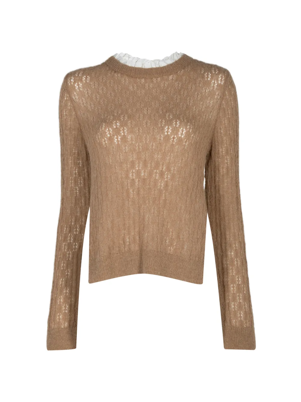 Sea contrast-back sweater - Toni neutri