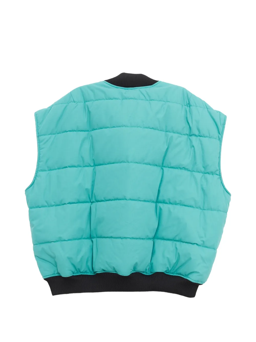 Willy Chavarria Gewatteerde omkeerbare bodywarmer met logo-print Blauw