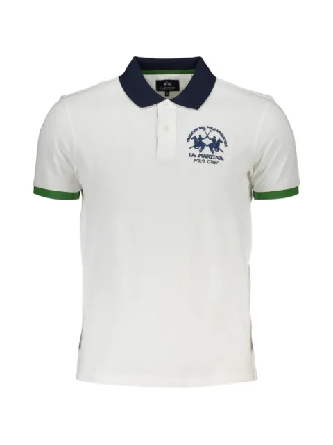 La Martina logo-embroidered polo shirt
