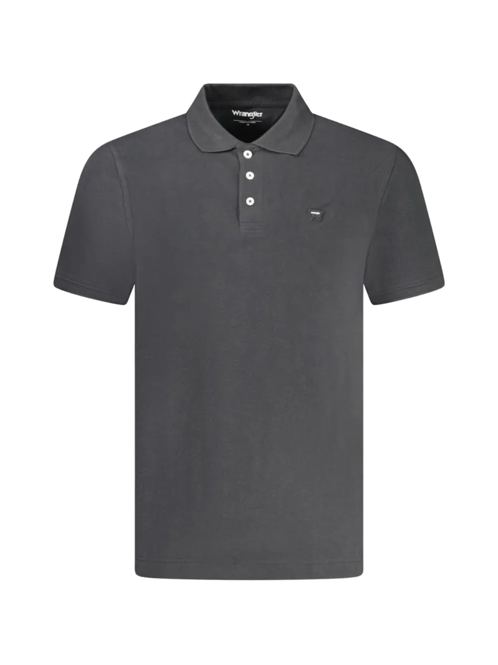 Wrangler logo-embroidered cotton polo shirt - Grigio