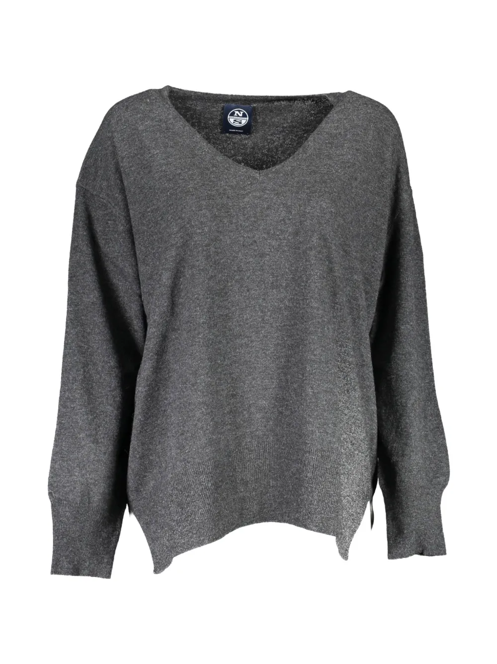 North Sails merino wool V-neck sweater - Nero