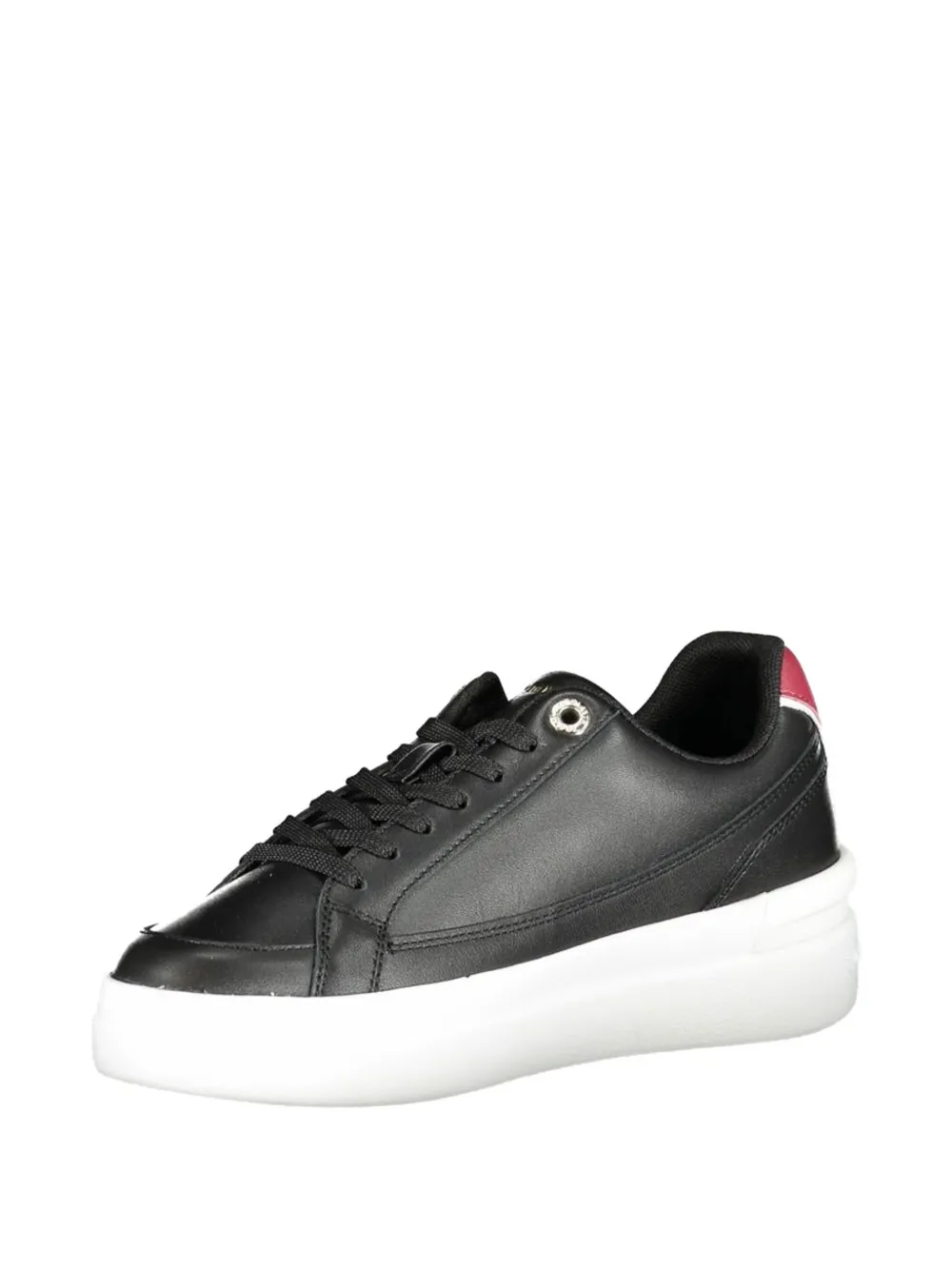 Tommy Hilfiger logo-detail lace-up sneakers Zwart