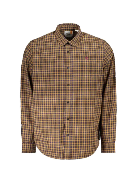 Timberland plaid-pattern long-sleeve shirt
