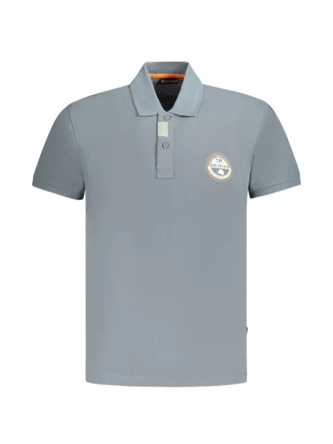 Napapijri logo-patch cotton polo shirt