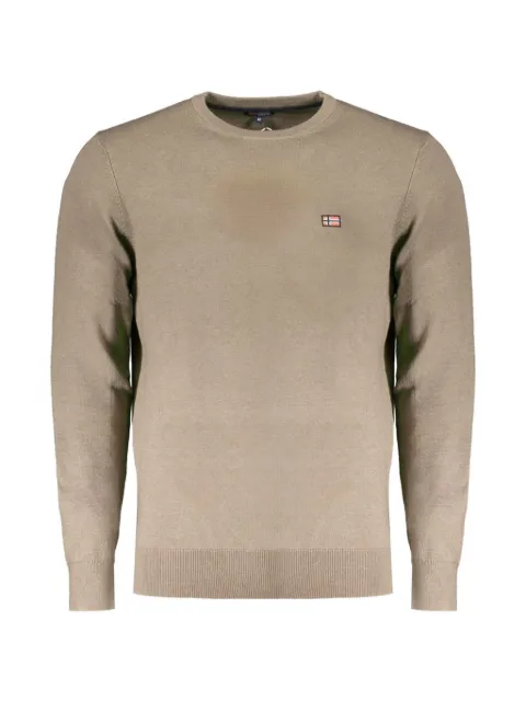 Norwegian Rain logo-patch crew-neck sweater