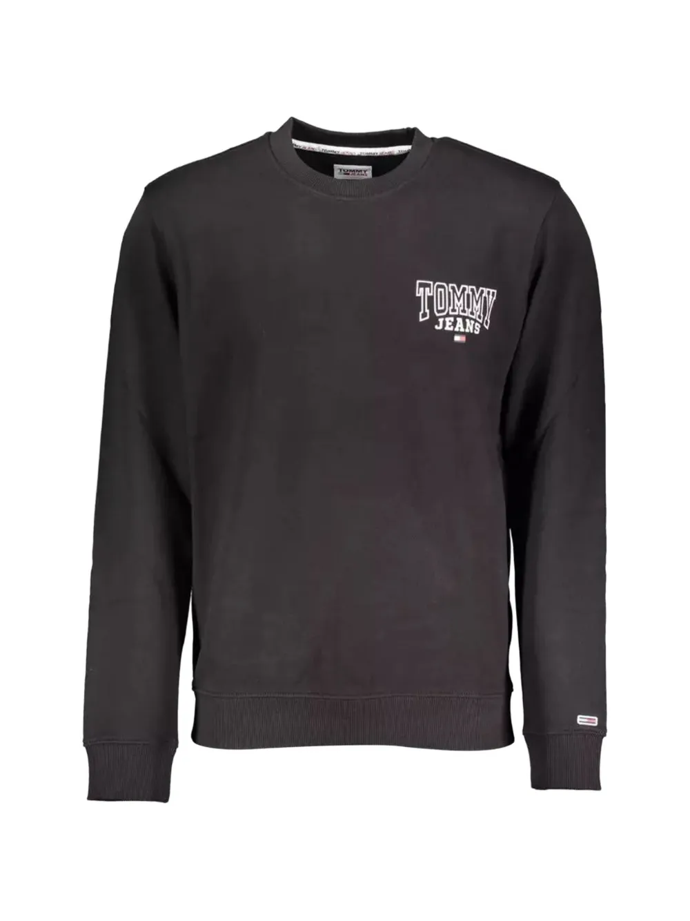 Tommy Jeans logo-print crew-neck sweater - Nero