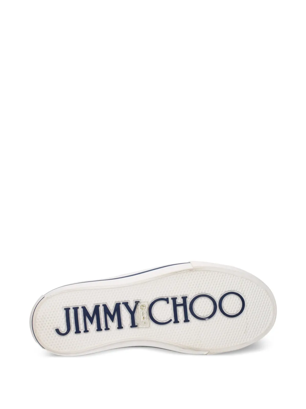 Jimmy Choo tie-dye logo-patch sneakers Beige