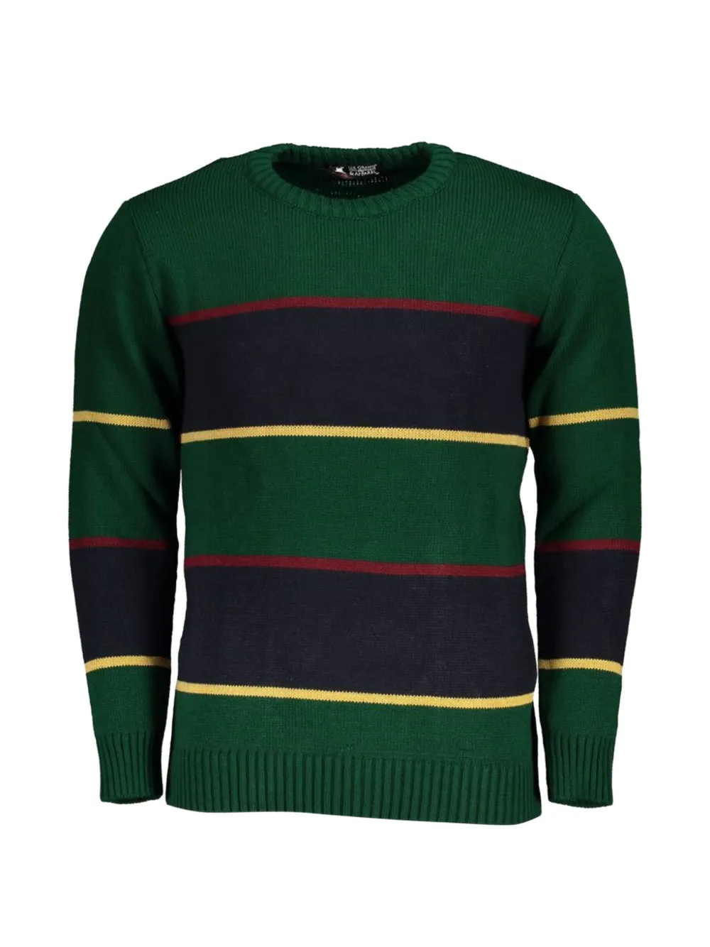 U.S. Grand striped crew-neck sweater - Grün