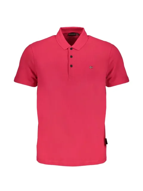 Napapijri logo-embroidered short-sleeve polo shirt