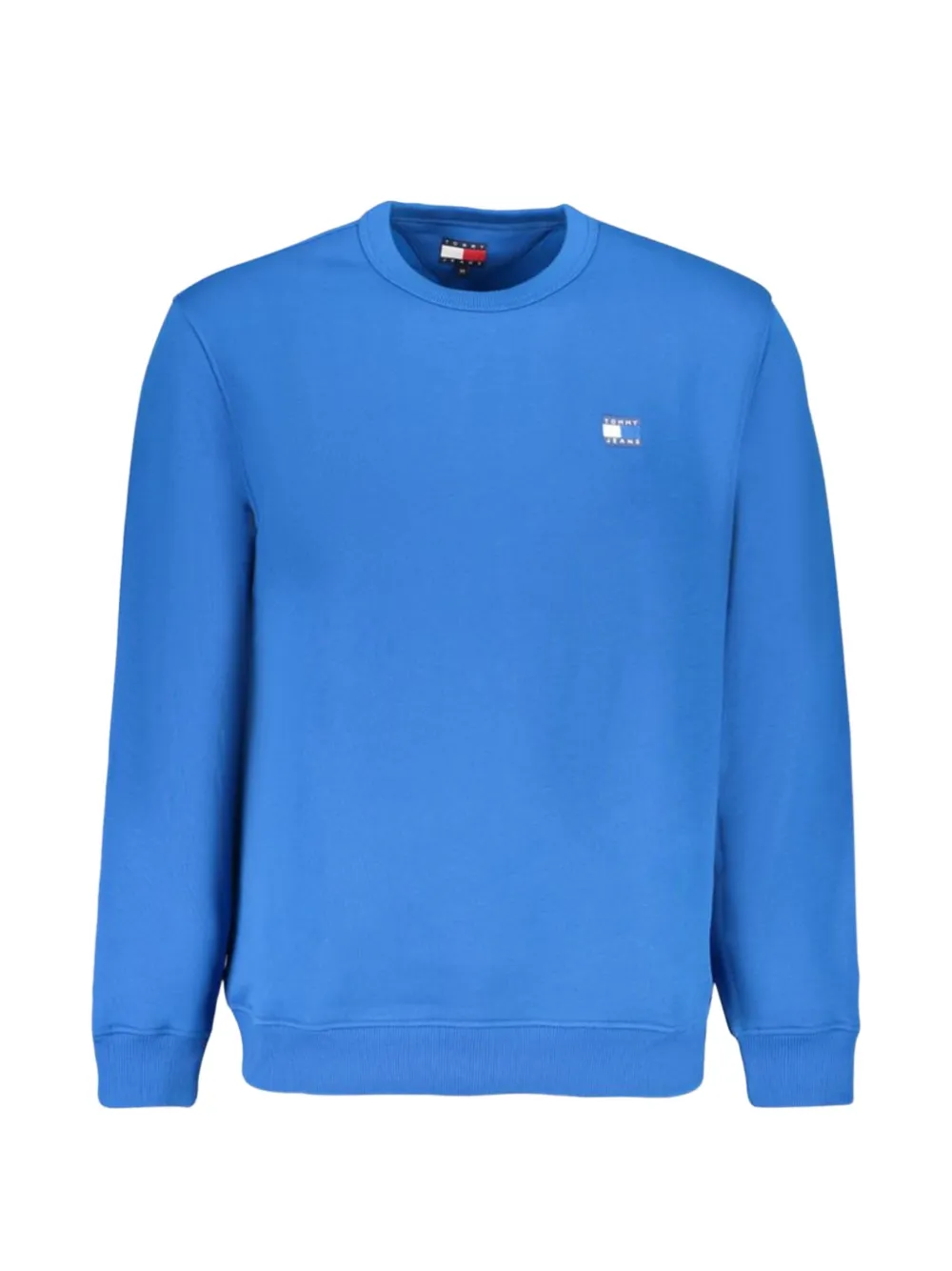 Tommy Jeans logo-badge crew-neck sweater - Blu