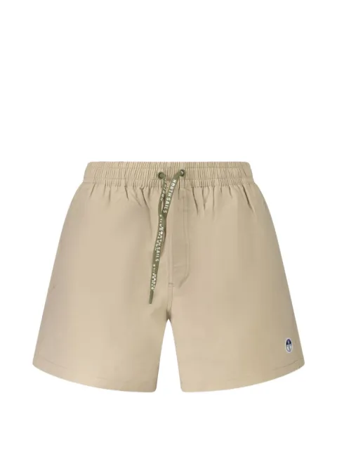 North Sails drawstring logo-patch swim shorts
