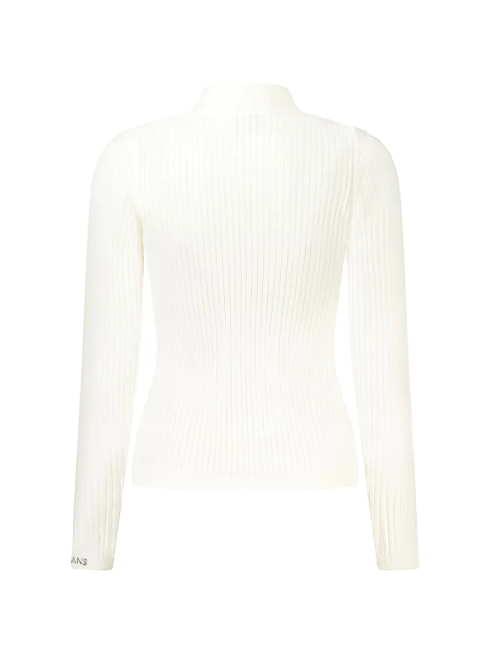 Pepe Jeans Ribgebreide trui met hoge hals Wit