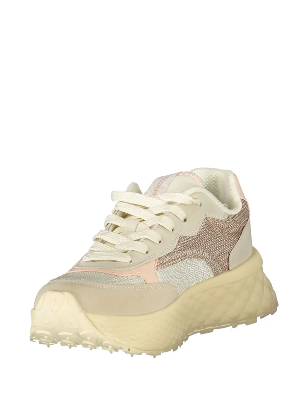 Blauer mesh-panelled sneakers Beige