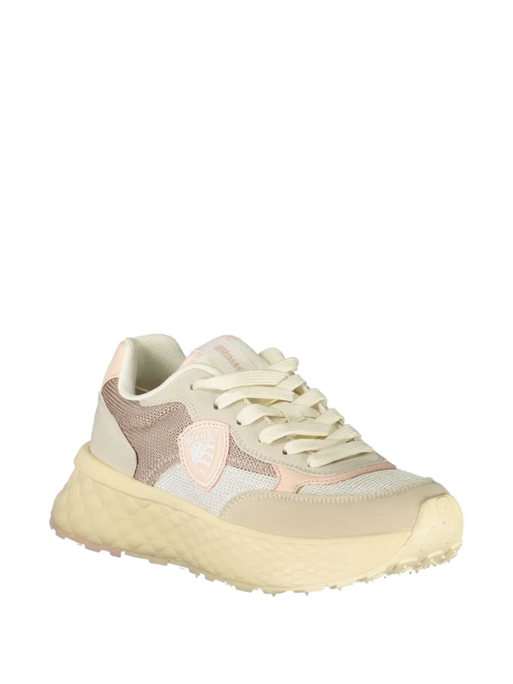 Blauer mesh-panelled sneakers Beige