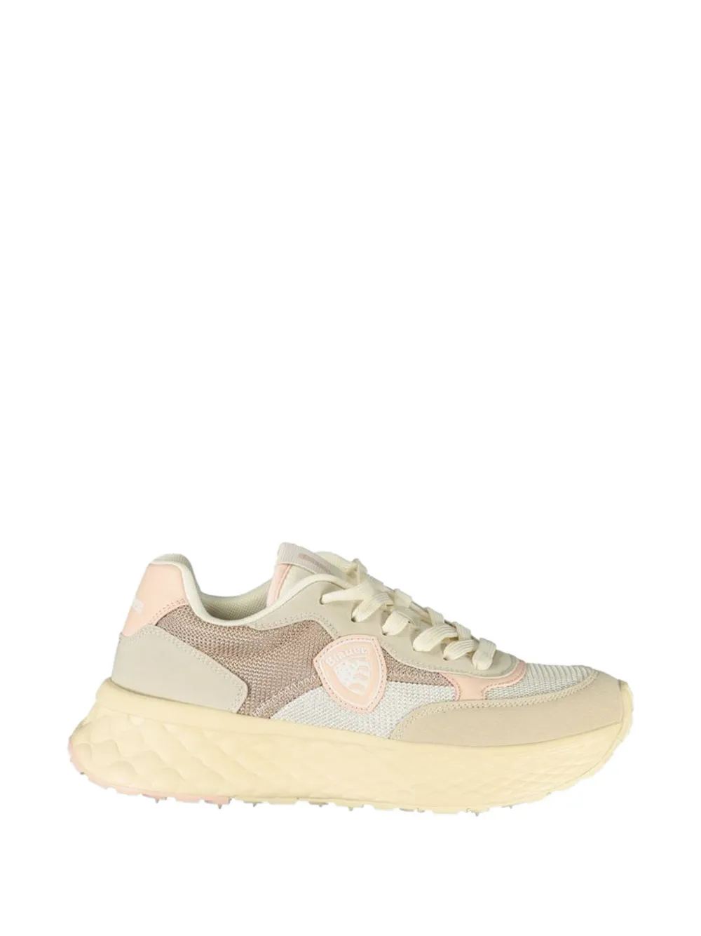 Blauer mesh-panelled sneakers Beige