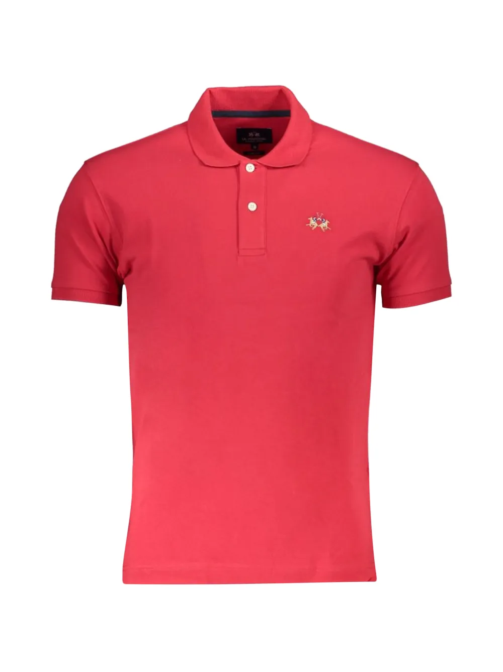 La Martina logo-embroidered polo shirt - Rosso
