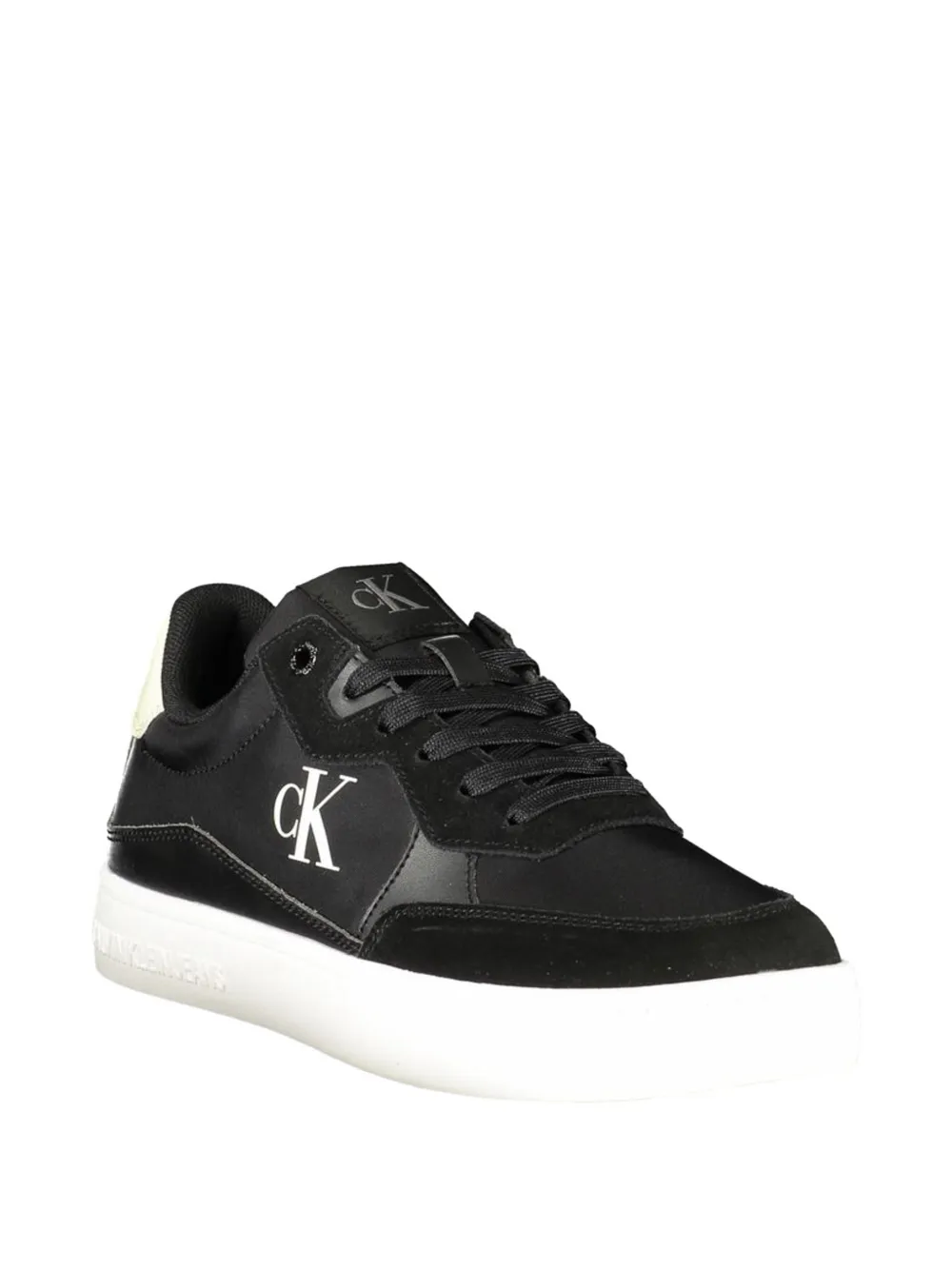 Calvin Klein logo-print panelled sneakers Zwart