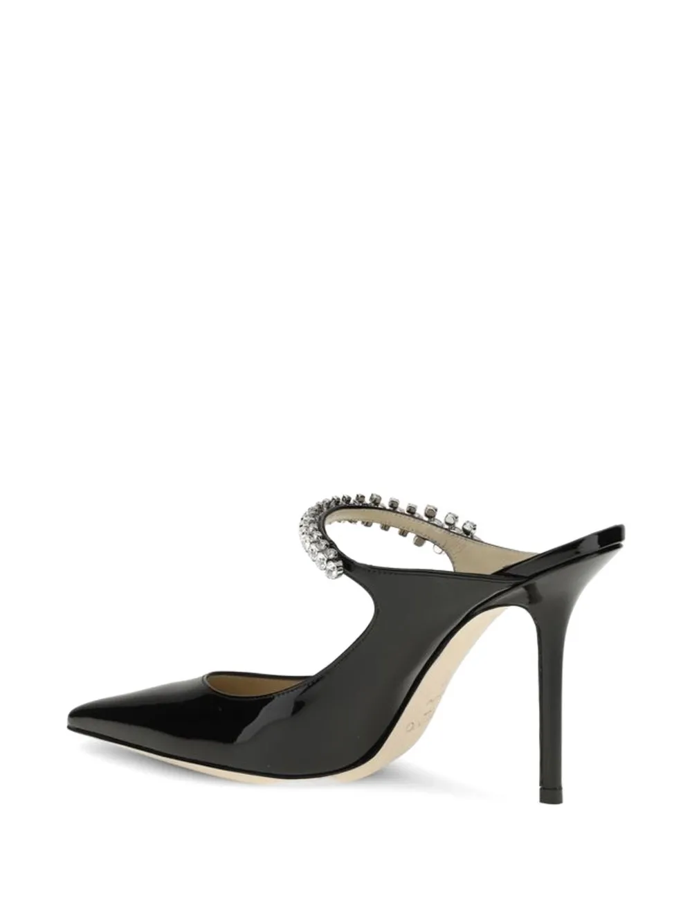 Jimmy Choo Bing lakleren pumps verfraaid met kristallen Zwart