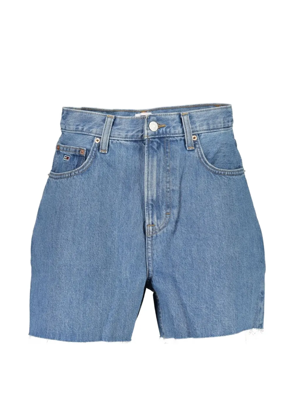 Tommy Hilfiger frayed-hem five-pocket shorts - Blu