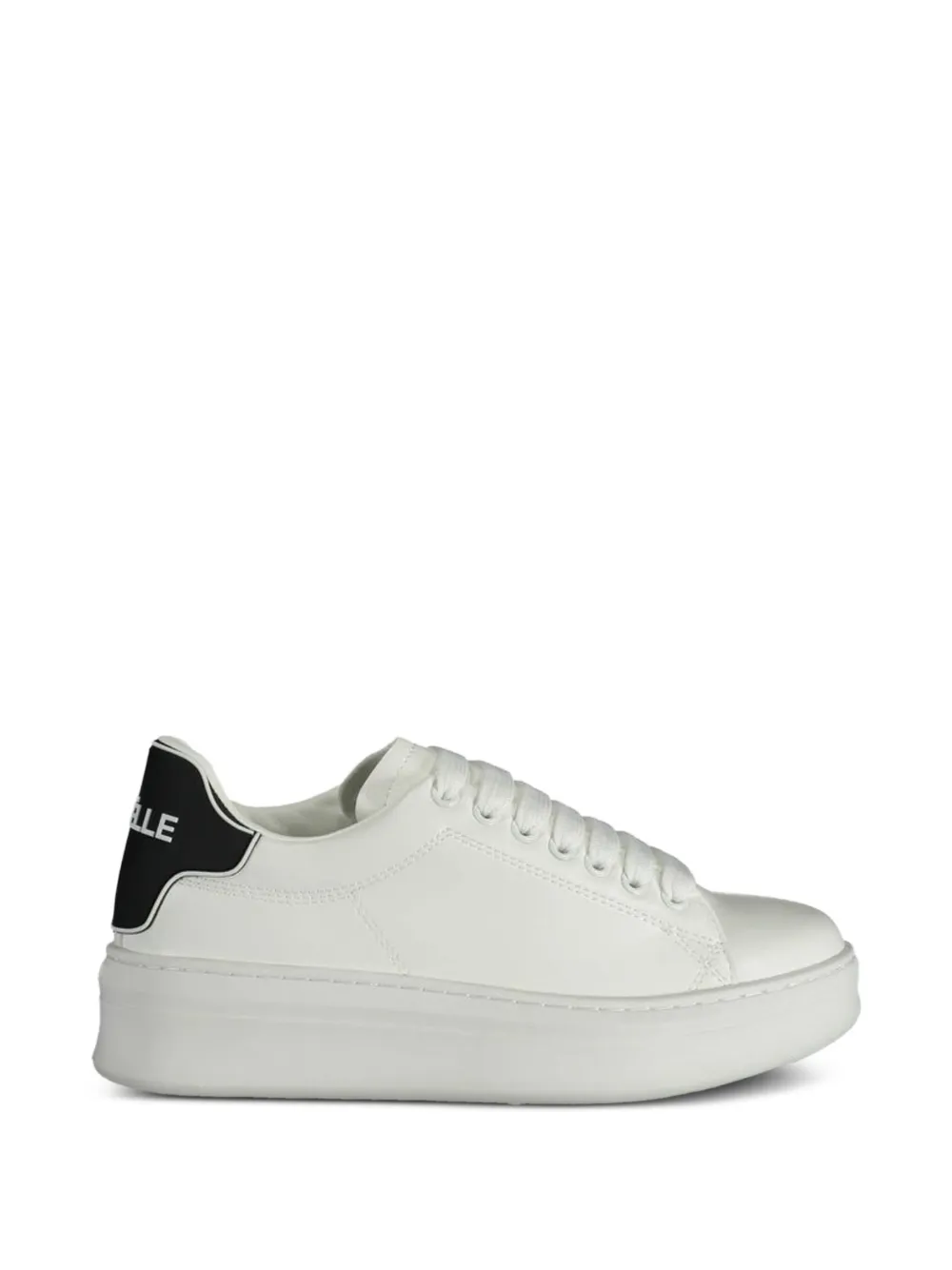 Gaelle platform leather sneakers - Bianco