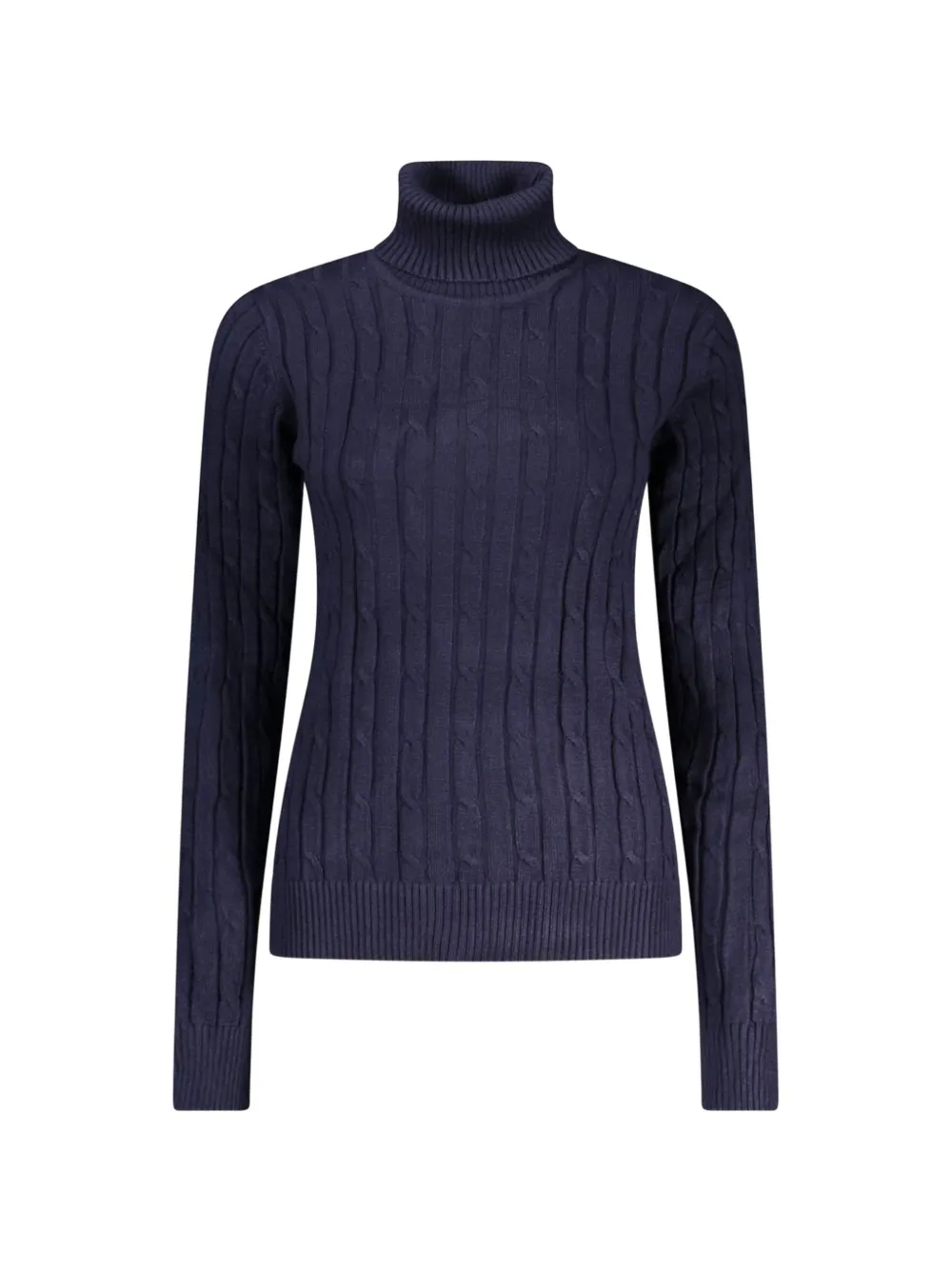 Norwegian Rain cable-knit roll-neck sweater - Blu