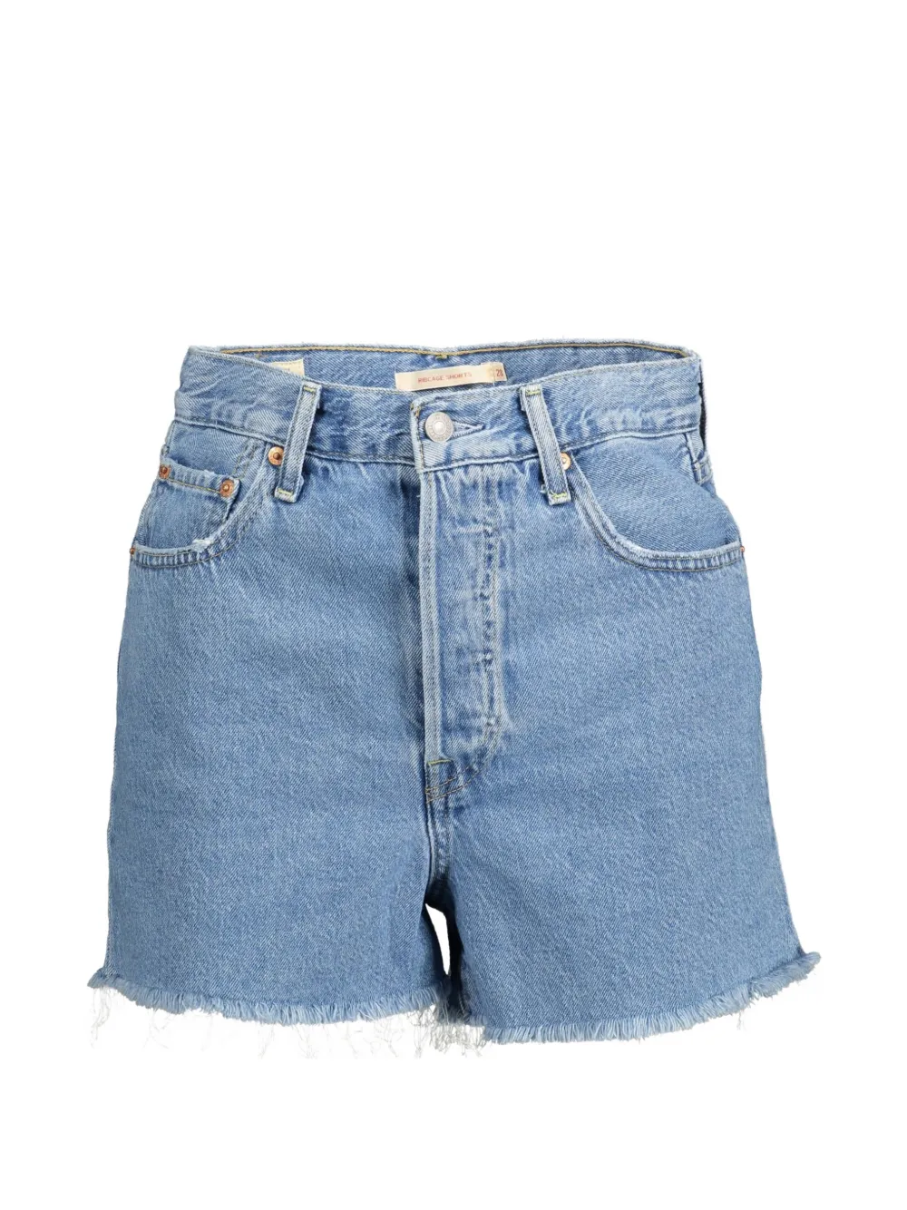 Levi's Ribcage frayed-hem shorts - Blue
