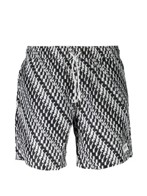 Karl Lagerfeld logo-print drawstring swim shorts