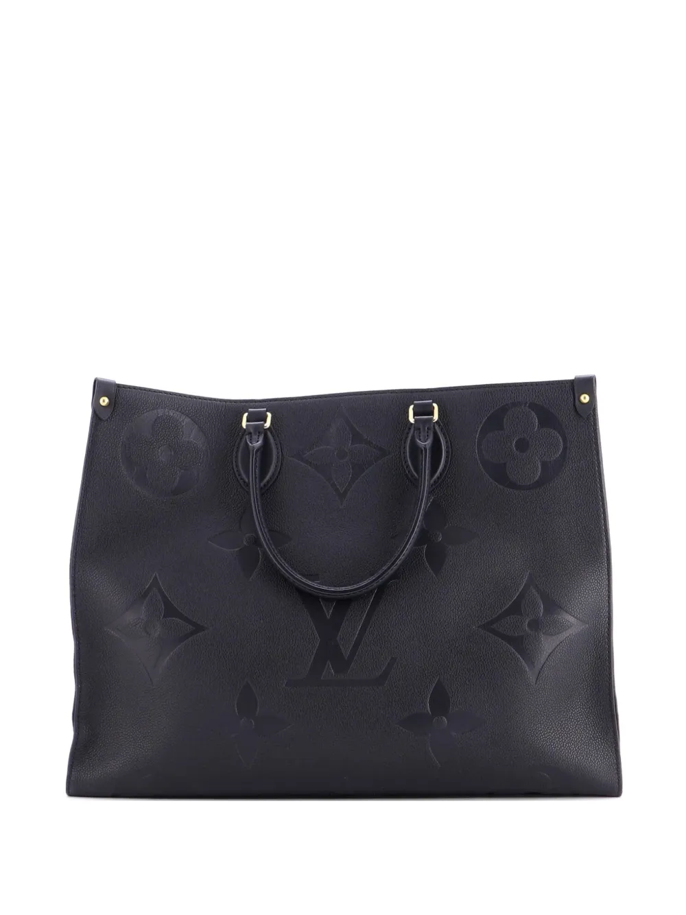 Louis Vuitton Pre-Owned Borsa tote OnTheGo GM in pelle Empreinte Monogram Giant - Nero