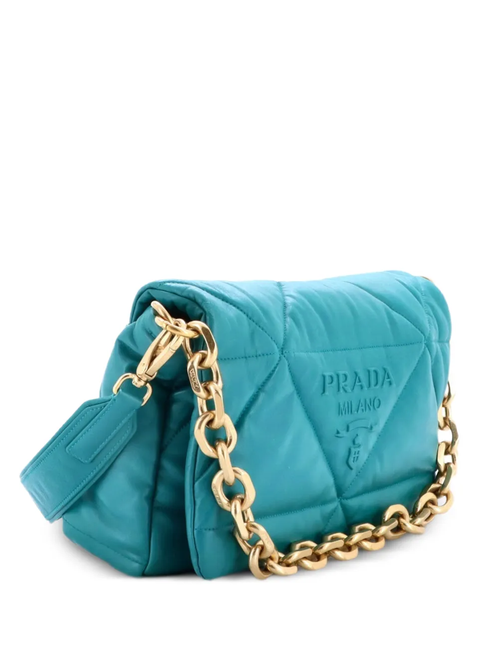 Prada Pre-Owned Padded Quilted Nappa Leather shoulder bag - Verde
