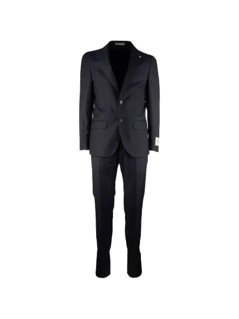 Corneliani herringbone-pattern single-breasted suit