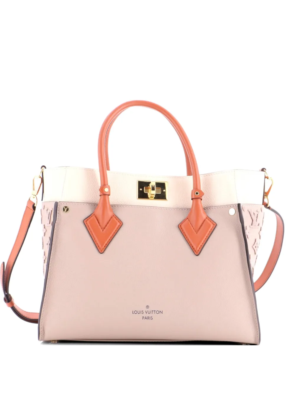 Louis Vuitton Pre-Owned On My Side Monogram Tuffetage Leather MM tote bag - Toni neutri