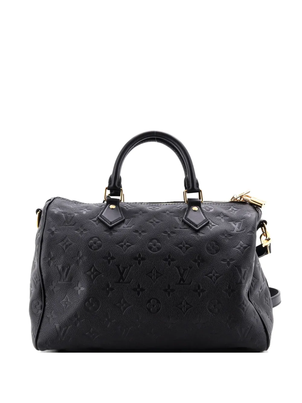 Louis Vuitton Pre-Owned Speedy Soft Bandouliere Bag Monogram Empreinte Leather 30 satchel - Black