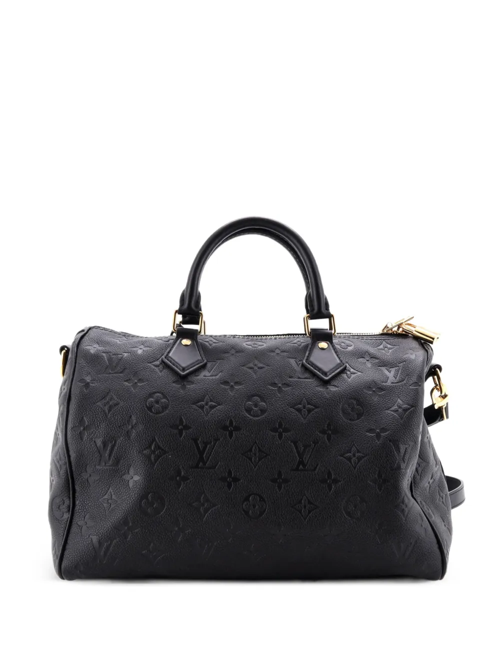 Louis Vuitton Pre-Owned Speedy Soft Bandouliere Bag Monogram Empreinte Leather 30 satchel - Nero