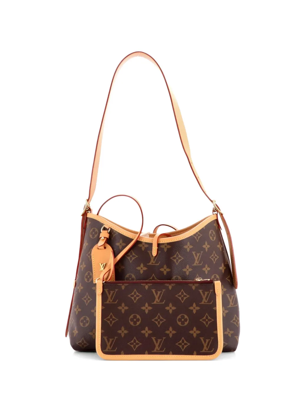 Louis Vuitton Pre-Owned CarryAll Monogram Canvas PM hobo bag - Brown