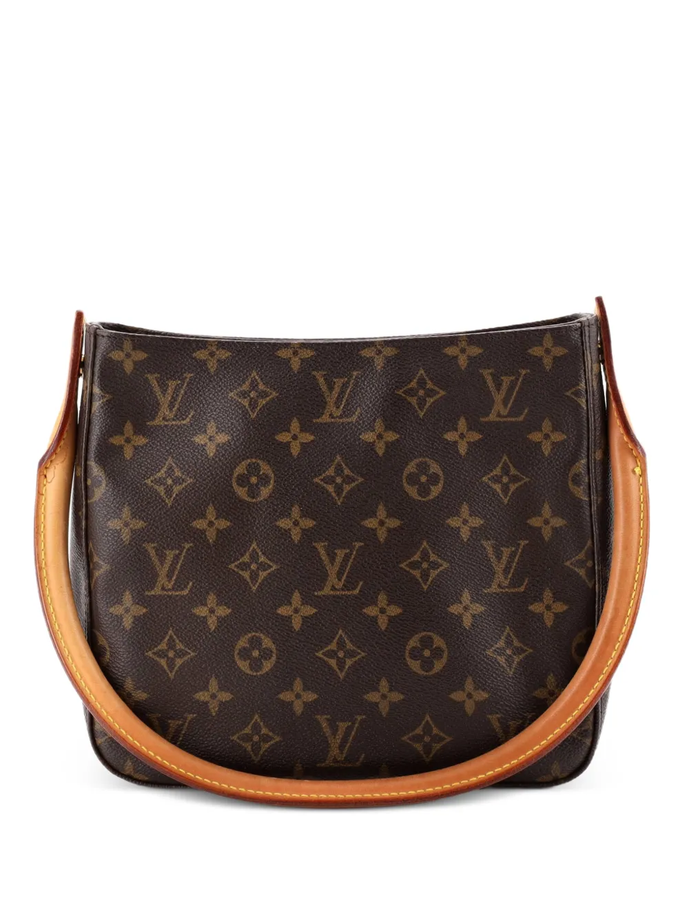 Louis Vuitton Pre-Owned Borsa a mano Looping MM in tela con monogramma - Marrone