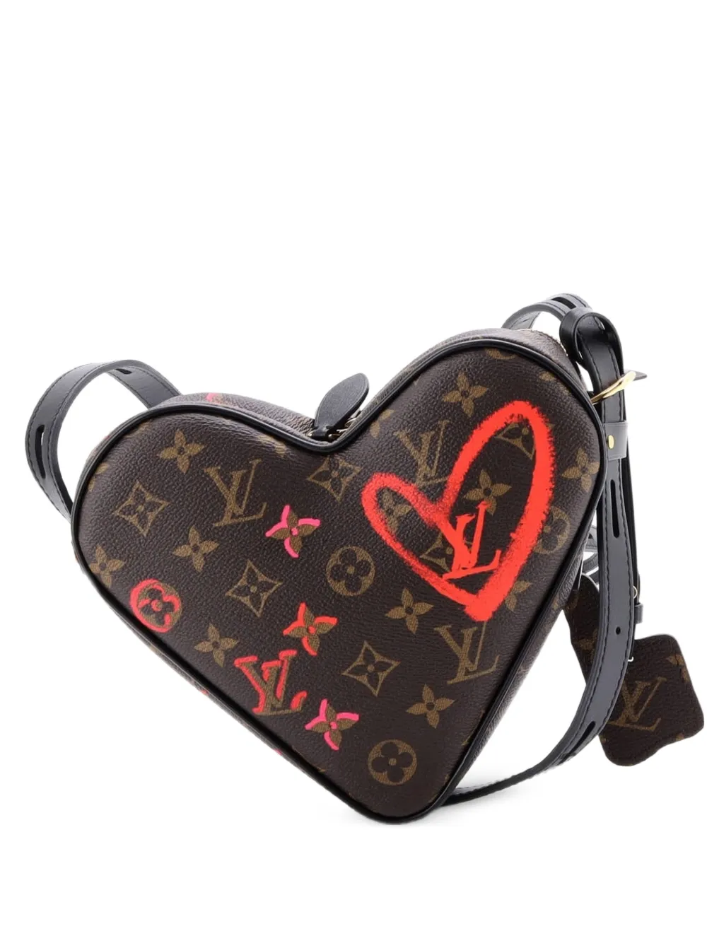  Louis Vuitton Pre-owned Bandolera Coeur Handbag Limited Edition Fall In Love De Lona Monogram - Marrón 