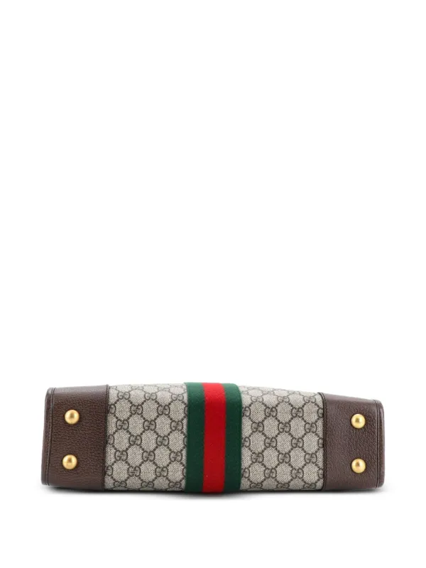 GUCCIオフィディア カットアウトハンドルGGコーテッドキャンバスハンドバッグ Gucci Pre-Owned オフィディア カットアウト ハンドル GGコーテッド