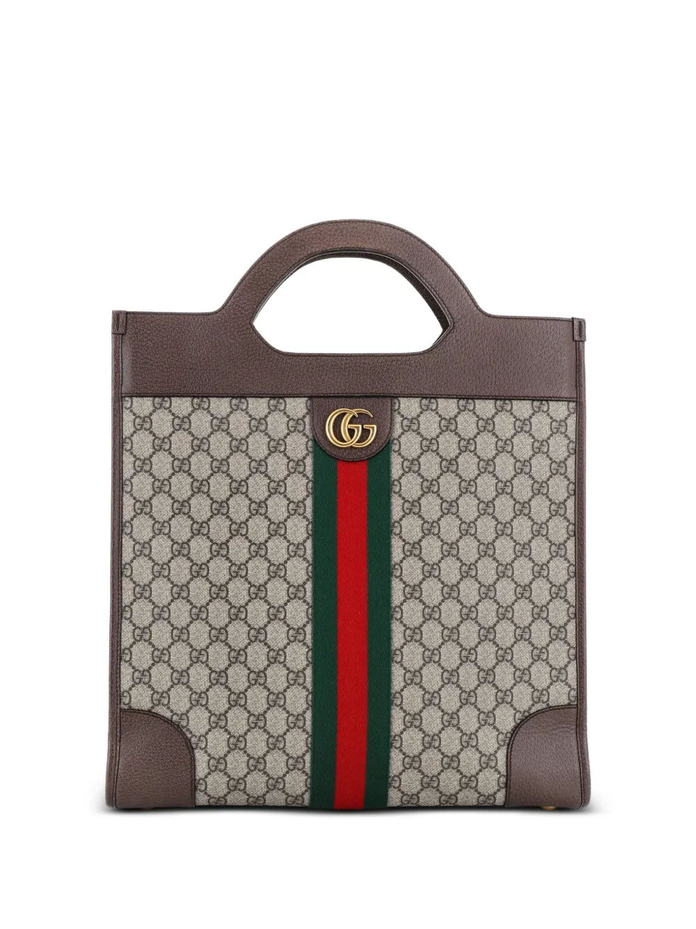 Gucci Pre-Owned Borsa tote Ophidia media con dettaglio cut-out - Marrone