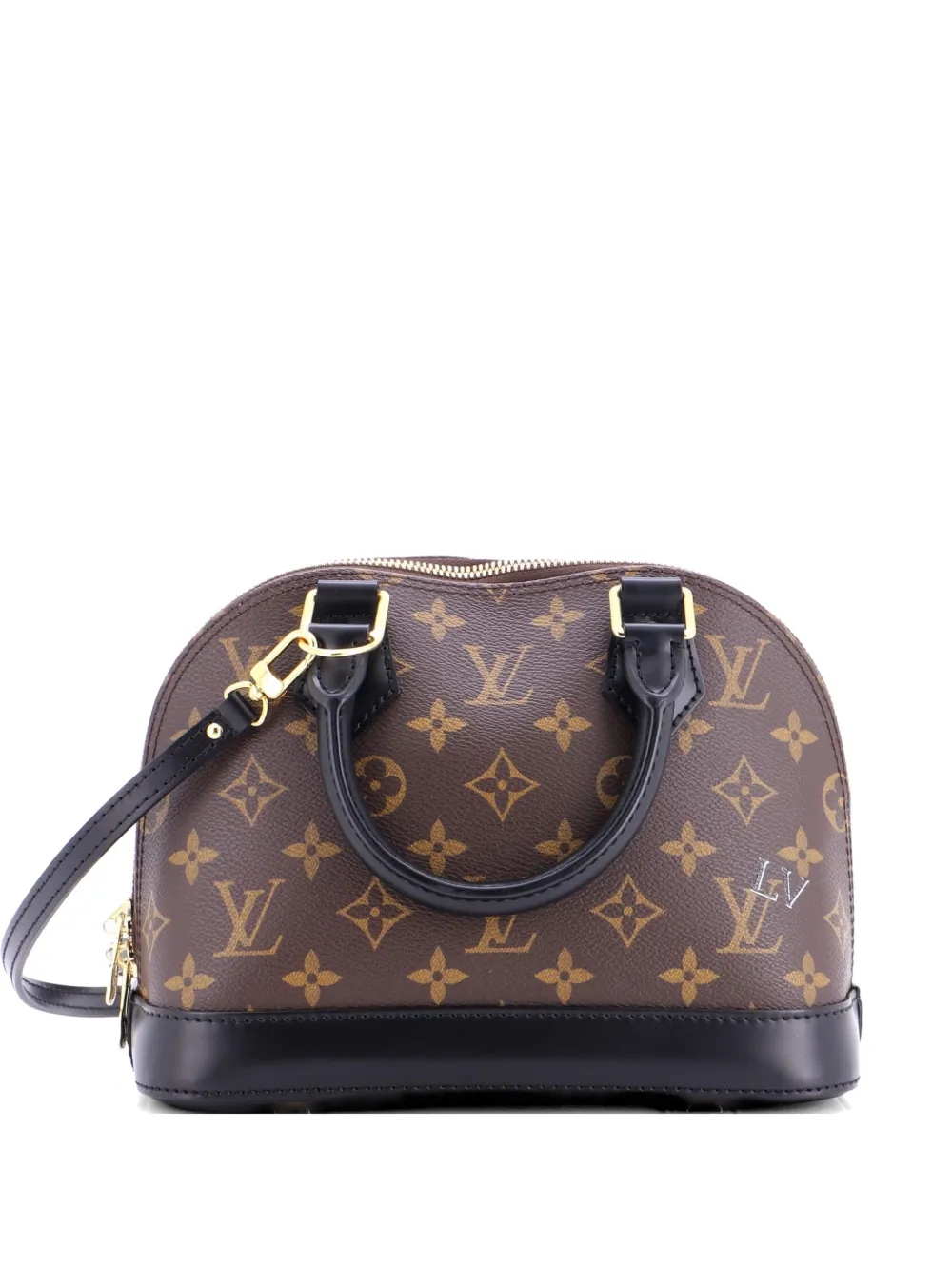 Louis Vuitton Pre-Owned Alma Handbag My World Tour Monogram Canvas BB satchel - Schwarz