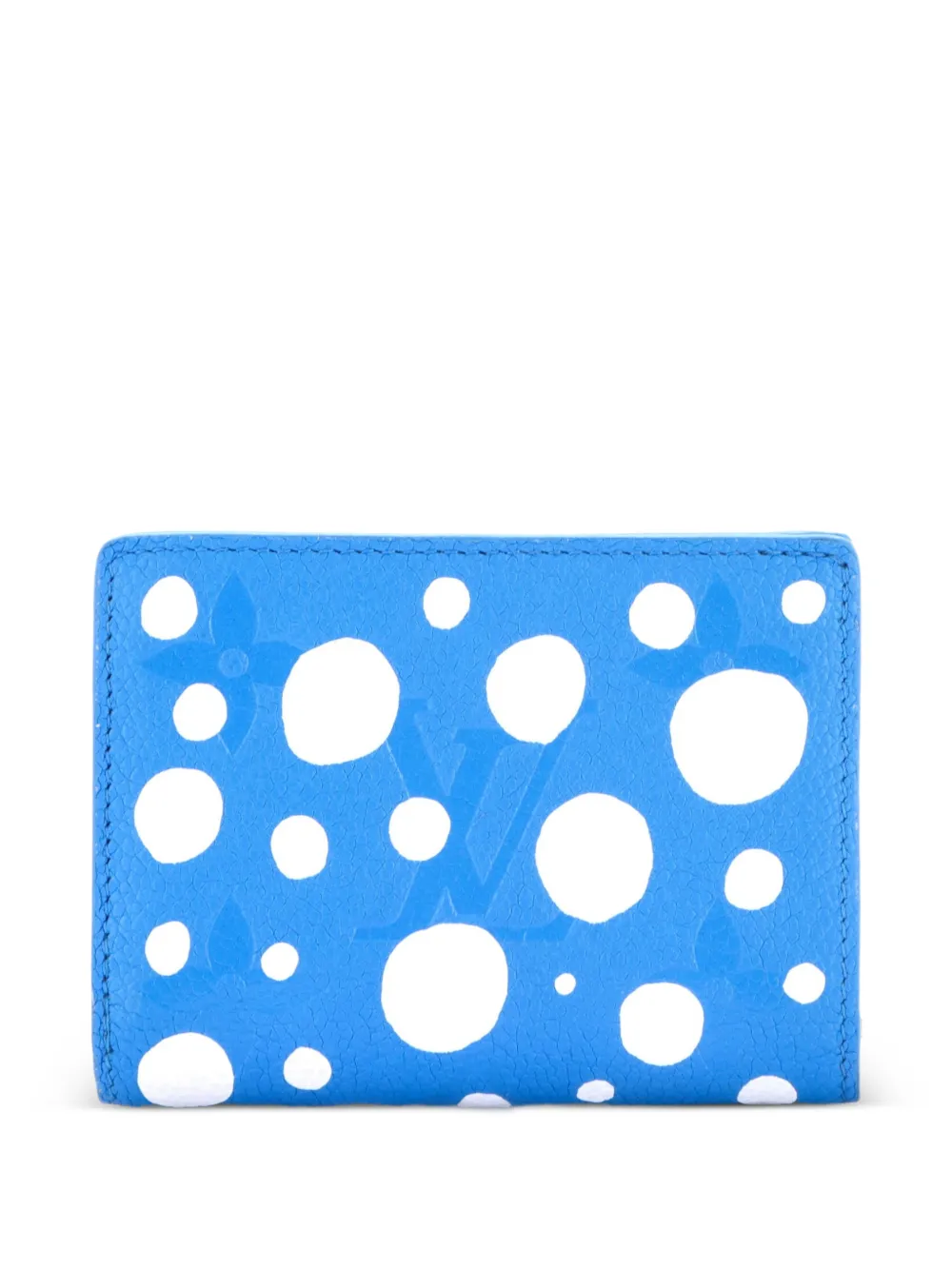  Louis Vuitton Pre-owned Petit Portefeuille Yayoi Kusama Infinity Dots Monogrammé Empreinte Giant - Bleu 